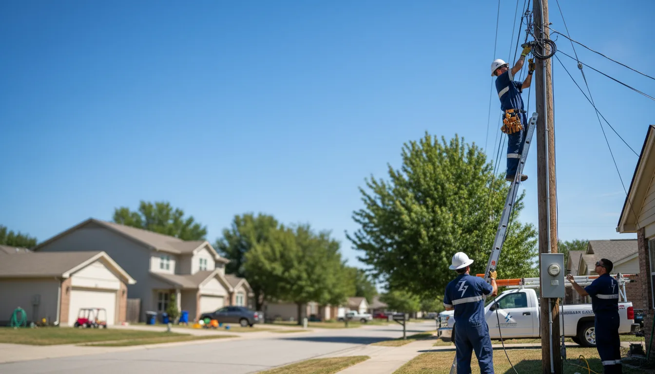 Residential electrician providing installation services in Ohlman, IL